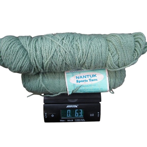 Vintage Columbia Minerva Nantuk Sports Yarn Orlon Acrylic Surf 6022 Two Full - Picture 3 of 10